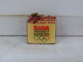 Vintage Olympic Pin - Rochester New York Kodak  Sponsor Pin -Celluloid Pin  - £11.99 GBP