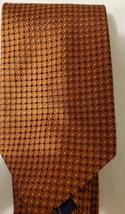 Nautica Mens Necktie Red Orange Checkered Silk - £6.39 GBP