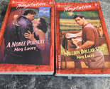 Harlequin Temptation Meg Lacey lot of 2 Contemporary Romance Paperbacks - $3.99