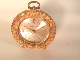Vintage Phinny-Walker MCM Glamor, Mother of Pearl, Alarm Clock, Running - $36.16