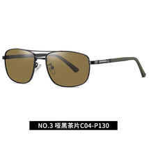 Polarized Sun Glasses Men&#39;s Double Beam Square Frame Sunglasses 6313 Two-Color F - £11.99 GBP