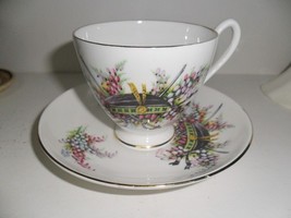 Queen Ann cup and saucer Scotland clan Cordon RARE [80f] - $44.55