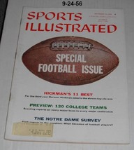 Sports Illustrated Magazine--1956 Special Football issue...Sept 24, 1956--A - £7.82 GBP