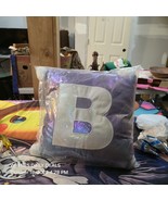 ️ Justice “B” Letter Pillow – Iridescent Shine – Rare Collectible (Justi... - $309.66 MXN