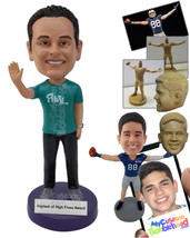 Personalized Bobblehead Man Waving While Gorgeous - Leisure &amp; Casual Casual Male - £71.58 GBP