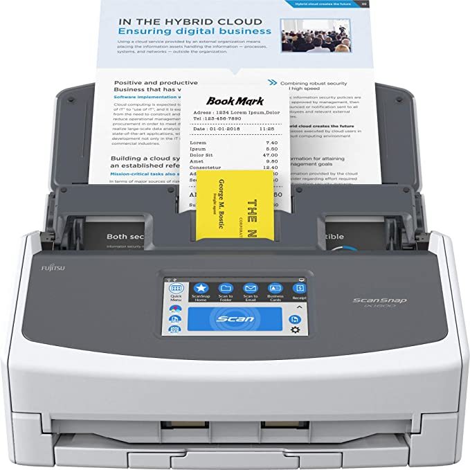 Fujitsu ScanSnap iX1600 Color Duplex Document Scanner  White   PA03770-B615