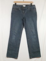 Ann Taylor Loft Straight Leg Jeans size 6 Dark Wash - £7.85 GBP