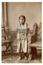 Standing Holy Chief Sitting Bulls Daughter Native American 4X6 Photo - £5.98 GBP