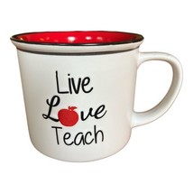 Live Love Teach Ceramic Stoneware Mug By Spectrum Designz 18oz Coffee - $12.16