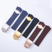 25x12mm Silicone Rubber Band Strap for Ulysse Nardin Marine Diver Watch - $18.08+