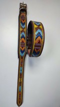 Shwaan Genuine Leather Dog Collar|Padded |Rainbow Color|Long Life Dog Co... - $53.00