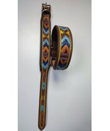Shwaan Genuine Leather Dog Collar|Padded |Rainbow Color|Long Life Dog Co... - $56.99