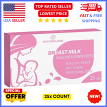 Natureland Alcohol Test Strips for Breast Milk 25-Pack Fast &amp; Accurate D... - $14.99