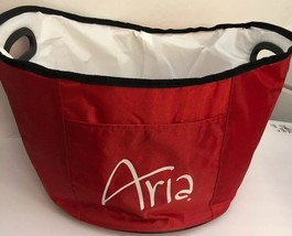 Aria Hotel Licensed Cooler/Handbag/Carry All-Insulated-Red-18”L x 14”W x... - £105.75 GBP