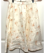 Ralph Lauren Denim &amp; Supply L Peasant Tiered Yellow Mini Floral Lined Skirt - $278.74 MXN