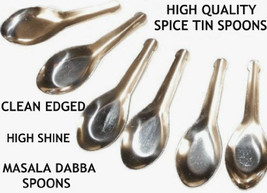 36 Spice Small Miniature Spoons for Indian Masala Dabba Spice Storage Set Tin Bo - £35.96 GBP