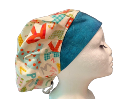 Alphabet Bouffant Scrub Cap, OR Hat, CRNA, OR RN, Pediatrics, School Nur... - $19.80