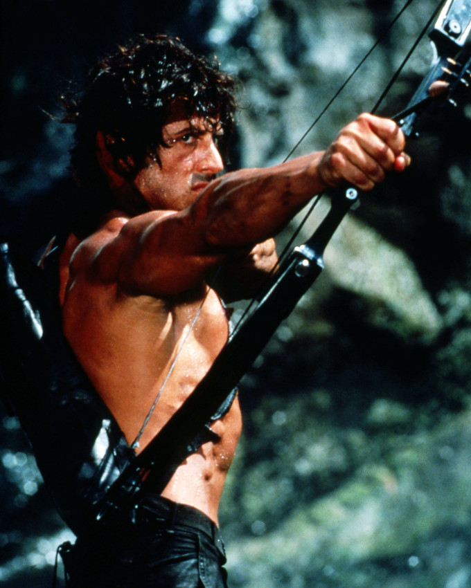 Sylvester Stallone 16x20 Poster as Rambo firing bow