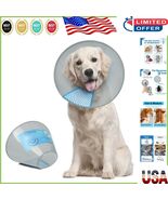 Premium Adjustable Dog Cone with Hook &amp; Loop Closure - Perfect for Wound... - $738.34 MXN