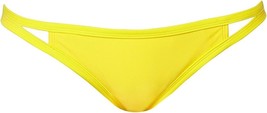 Roxy Womens Swimwear Outdoor Flip Side Bikini Bottom Blazing Yellow, XL - $24.41