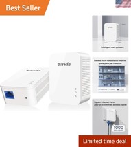 2-Pack Tenda Powerline Adapters - Compact 1000Mbps Ethernet Connectivity - $76.49