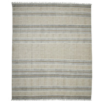 2&#39; X 3&#39; Ivory Black and Brown Geometric Flatweave Handmade Worn Faded Ar... - $927.78 MXN