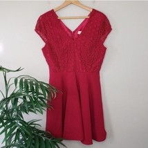 Altar&#39;d State | Red Crochet A-line Dress, womens size large - £19.11 GBP