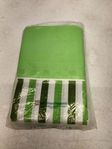 Vtg Green White Stripe West Point Pepperell Muslin Kingsize Pillowcases Set Of 2 - £12.89 GBP
