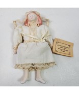 Antique Girl Doll w/ Tag 5.5 Inch Off White Dress w/ Veil Bisque - €42,05 EUR