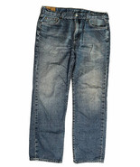 Mens Chaps Denim Straight Fit 100% Cotton Blue Jeans Size 38x32 - $16.82