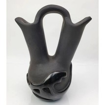 Madeline Naranjo Native American Pottery WEDDING Vase BLACK Signed 7&quot; - $476.57 CAD