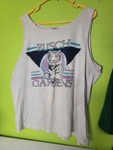 Vtg 90s Busch Gardens Tiger Faded Tank Top XL USA Animal Nature Surf Gru... - £39.07 GBP