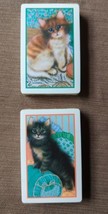 Vintage Lot of 2 Big Eye Kitten Cat Trump Playing Cards NIP Sealed New NOS - £13.88 GBP