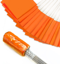 Zozen 100Pack Marking Flags, Orange Marker Flags - 15X4X5 Inch, Lawn Fla... - $15.13