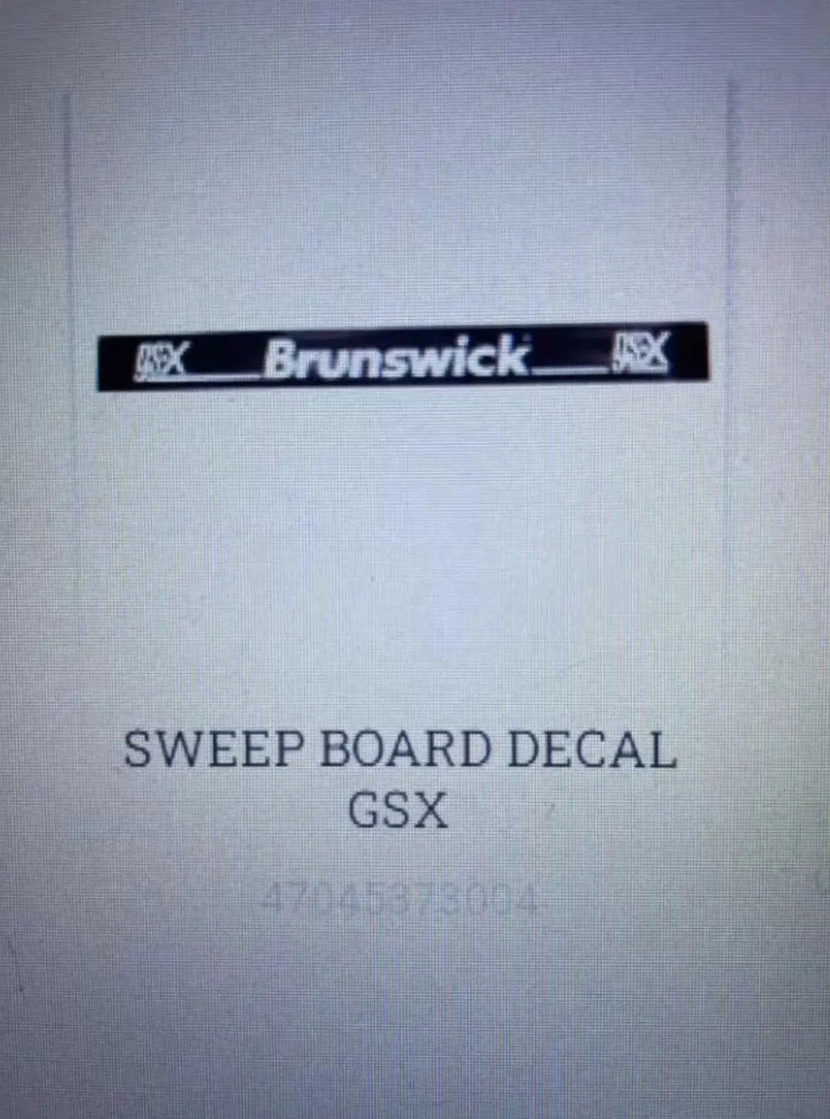 GSX bowling sweep d decal - $574.74