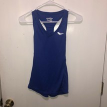 Saucony Size XS Womens Blue Athletic Sleeveless T Back Tank Top - £4.74 GBP