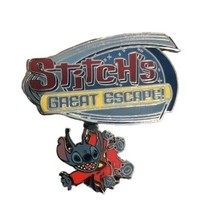 Disney Parks Magic Kingdom Stitch&#39;s Great Escape! Swinging Dangle Logo P... - $32.71
