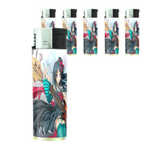 Butane Refillable Electronic Lighter Set of 5 Anime Design-005 Sexy Mang... - £12.20 GBP