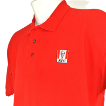 KFC Kentucky Fried Chicken Employee Uniform Polo Shirt Red Size L Large NEW - $25.49