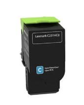 Compatible with Lexmark C231HC0 Cyan Rem. Toner Cartridge High Yield - - £39.70 GBP