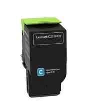 Compatible with Lexmark C231HC0 Cyan Rem. Toner Cartridge High Yield - - £39.76 GBP