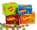 LOVE IS Chewing Gum, Bubble Gum 100pcs/box, 5 Flavors, Sweet Retro Gift ... - £18.63 GBP+
