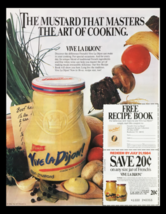 1984 French&#39;s Dijon White Wine Mustard Circular Coupon Advertisement - $18.95