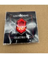 Loot Gaming Collectible Pin Red Gemstone Badge For Gamers &amp; Collectors - £5.87 GBP