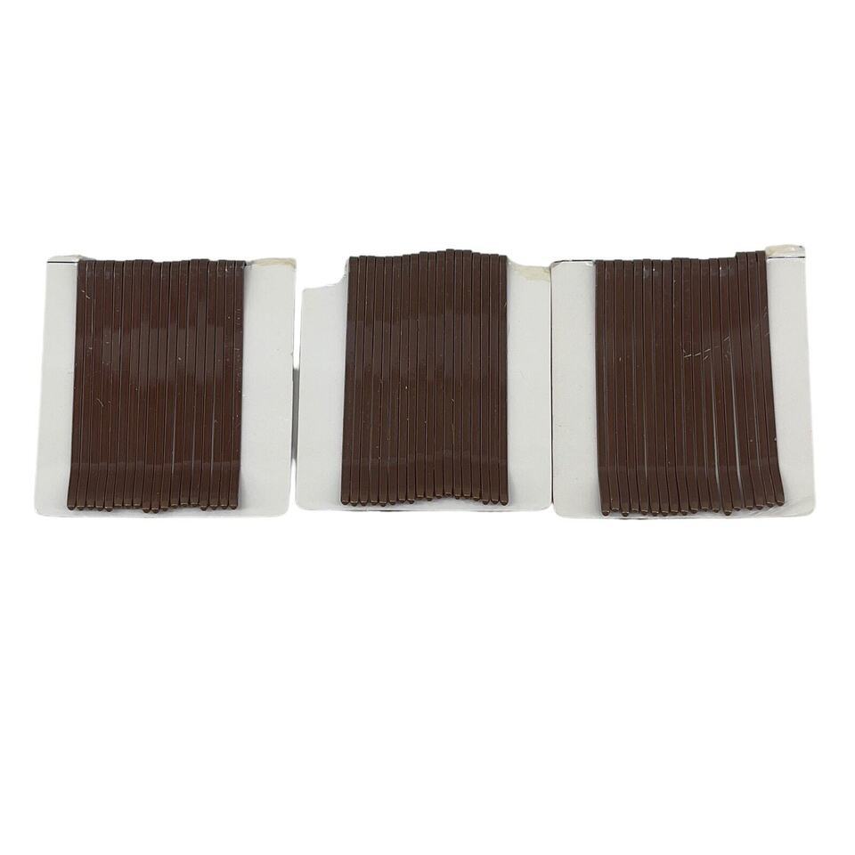 Conair Rolling Pins Brown Bobby Pins Flat Hair Styling 3 Packs of 18 2005 - $10.99