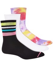 Jenni by Jennifer Moore Womens 3 Pack Assorted Crew Socks,One Size,Color... - $32.00