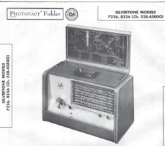 1958 SILVERTONE 7226 8226 AM RADIO Photofact MANUAL Portable Receiver 8-... - £8.59 GBP