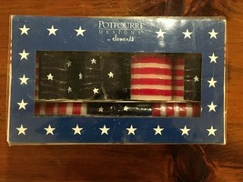 22 Piece Stars and Stripes Candle Gift Set~Potpourri Designs by Elements - $21.77