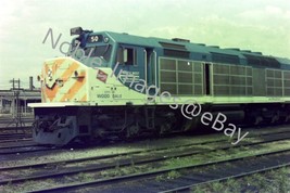 Milwaukee Road 50 EMD F40C Wood Dale Locomotive Chicago Area 1 Negative 1970s - £3.50 GBP