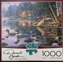 Buffalo Darrell Bush Early Reflections 1000pcs Jigsaw Puzzle Camp Deer L... - £7.76 GBP